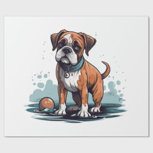 Papel De Presente Cuecas Boxer de Design PupArt - Gráfico de Cachorr