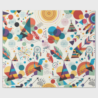 Papel De Presente Cultura do Patrimônio Nativo Americano