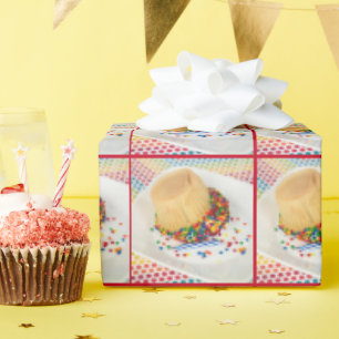 Papel De Presente Cupcake de aniversário para baixo