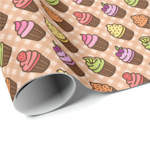 Papel De Presente Cupcakes