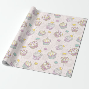Papel De Presente Cupcakes