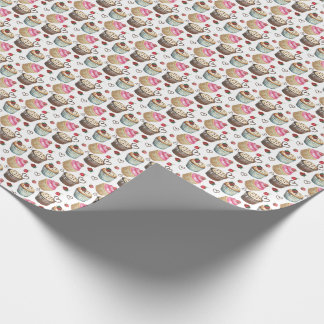 Papel De Presente Cupcakes de aquarela