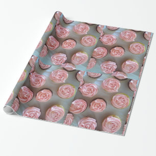 Papel De Presente Cupcakes rosa