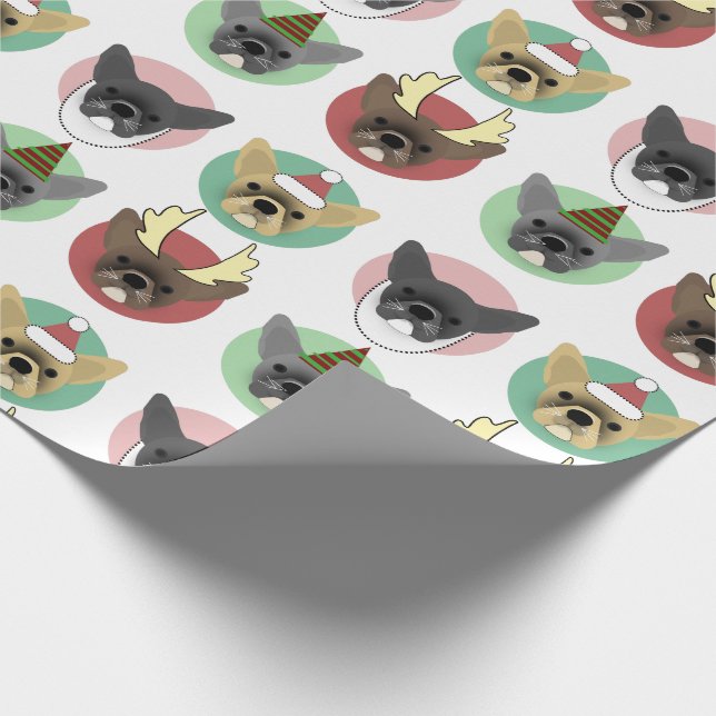 Papel De Presente Cuppies de Cachorro de Natal (Ponta)