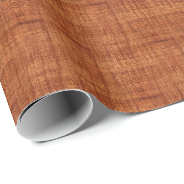Papel De Presente Curly Acacia Wood Grain Look (Ponta do rolo)