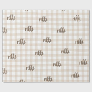 Papel De Presente custom name wrapping paper