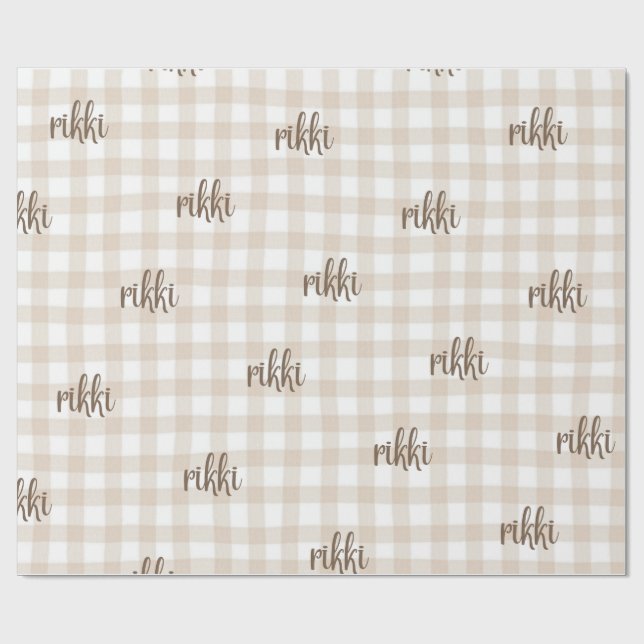 Papel De Presente custom name wrapping paper (Aberto)