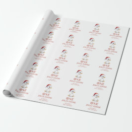 Papel De Presente Custom One Jolly Goose December First Birthday