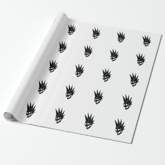 Papel De Presente Customizable Punk Skull Version 2