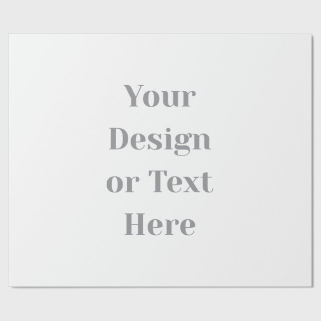 Papel De Presente Customizable Your Design or Text Here Personalized (Aberto)