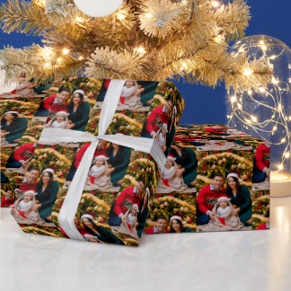Papel De Presente Customize Christmas Season Family Picture 