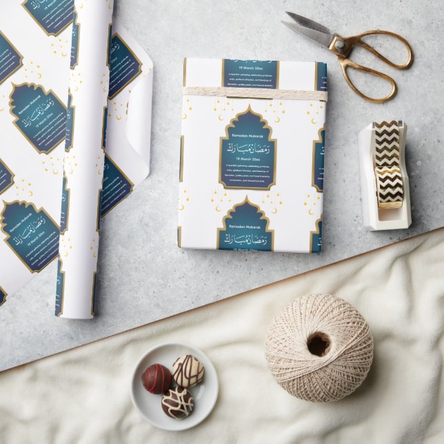 Papel De Presente Cut Eid Mubara (Artesanato)