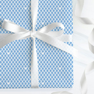 Papel De Presente Cute Amor Coração Rede Malha Azul Bonito Aniversár