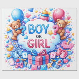 Papel De Presente Cute Baby Pattern Wrapping Paper