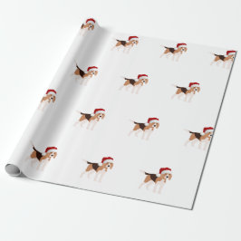 Papel De Presente Cute Christmas Beagle 