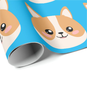 Papel De Presente Cute Corgi