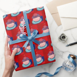 Papel De Presente Cute Cupcke