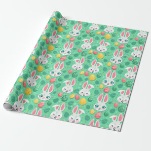Papel De Presente Cute Easter Bunny Pattern Wrapping Paper