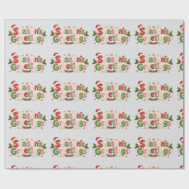Papel De Presente Cute Factory Family Boas Festas!