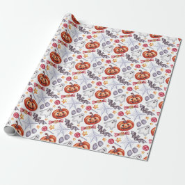 Papel De Presente Cute ghost Halloween