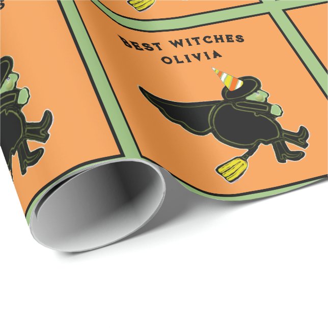 Papel De Presente Cute Halloween Birthday Gift (Ponta do rolo)