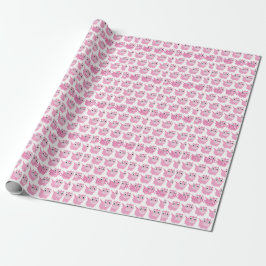 Papel De Presente Cute Kawaii Pink Dino