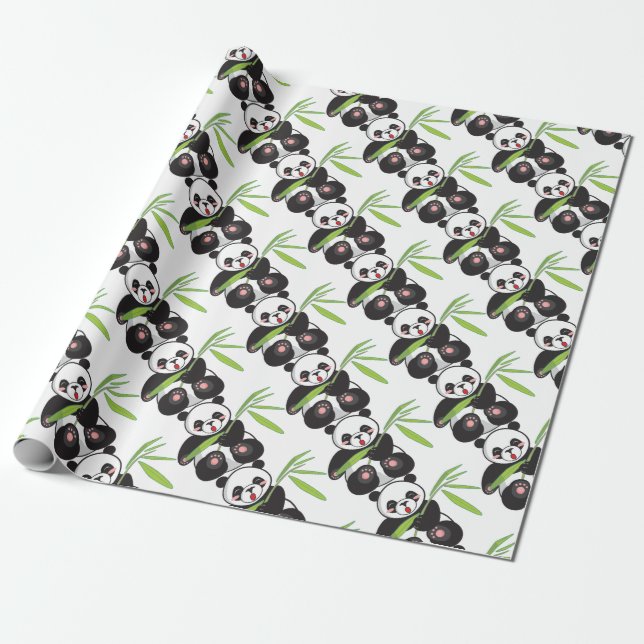 Papel De Presente Cute Panda (Desenrolado)