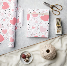 Papel De Presente Cute pink pig for Valentine