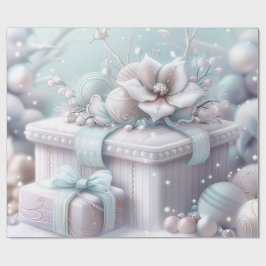 Papel De Presente Cute Pink Winter Birthday