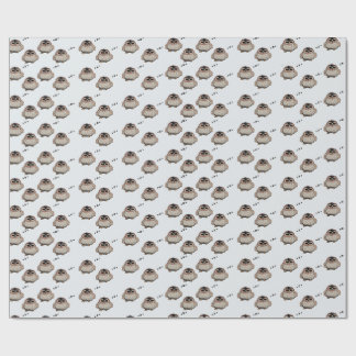 Papel De Presente Cute Sleepy Owl Pattern Wrapping Paper