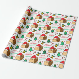 Papel De Presente Cute Snail Christmas Tree Holidays