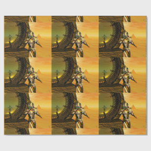 Papel De Presente CYBORG TITAN,DESERT HYPERION Science Ficfi