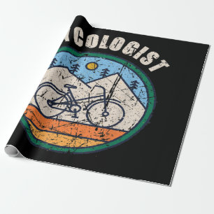 Papel De Presente Cycologist Funny Bicicleta Ciclografando Presente