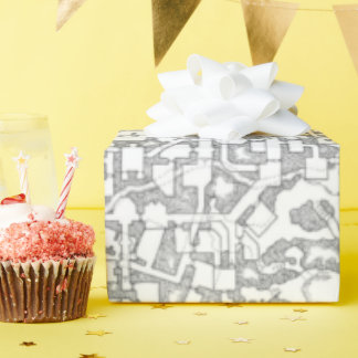 Papel De Presente D&D Dungeon Map Wrappaper