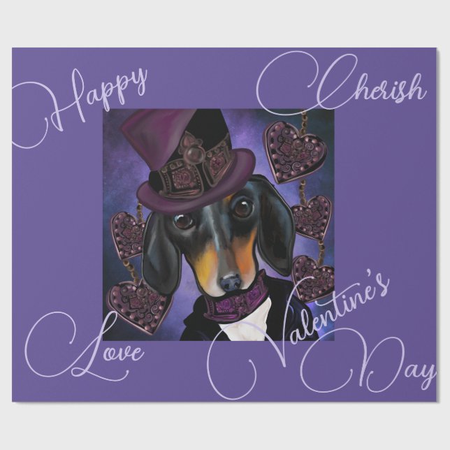 PAPEL DE PRESENTE DACHSHUND (Aberto)