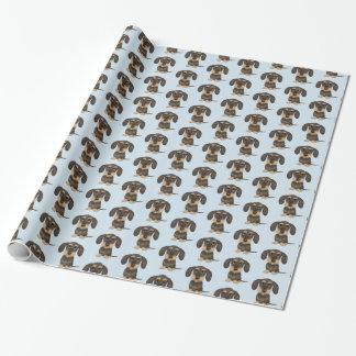 Papel De Presente Dachshund| Cachorro Teckel Cute Patterado