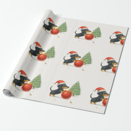 Papel De Presente Dachshund Christmas Wrapping Paper | Dog Lover 