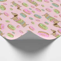 Dachshund e Rosquinhas | Doxie Party Gift Wrap