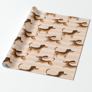 Papel De Presente Dachshund Gift Wraptor Paper