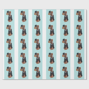 Papel De Presente Dachshund Graduado