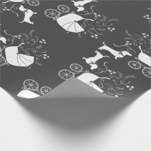 Papel De Presente Dachshund Weiner Chá de fraldas Sexo Neutro