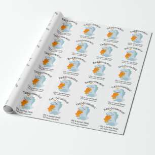 Papel De Presente Daddysaurus Como Um Pai Normal, Mas Mais Incrível