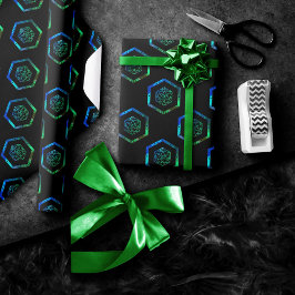 Papel De Presente Dados de RPG | Iridescente Fantasia Mesa de Jogo G