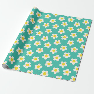 Papel De Presente Daisies
