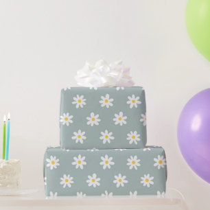 Papel De Presente Daisy Boho Floral