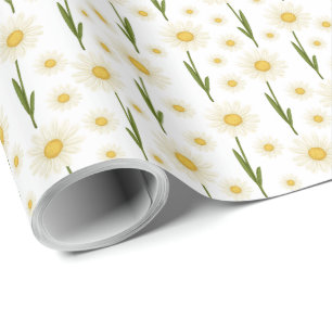 Papel De Presente Daisy Wrapping Paper