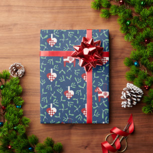 Papel De Presente Dalacavalo, Corações Agradados e Natal Misturado