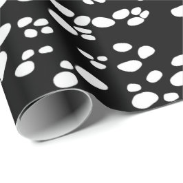 Papel De Presente Dalmatian | traseiro & branco