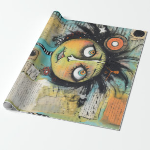Papel De Presente Dama de Arte 19 Encantadora e aflita