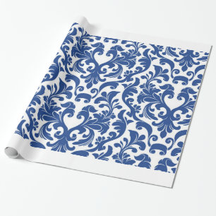 Papel De Presente Damasco